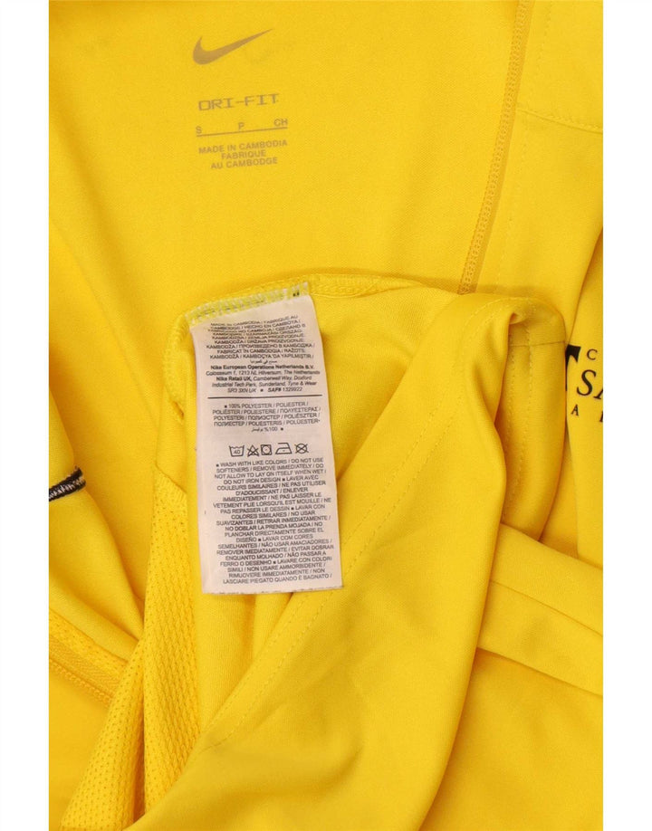 Nike Mens Tracksuit Top Jacket Pequeno Poliéster Amarelo