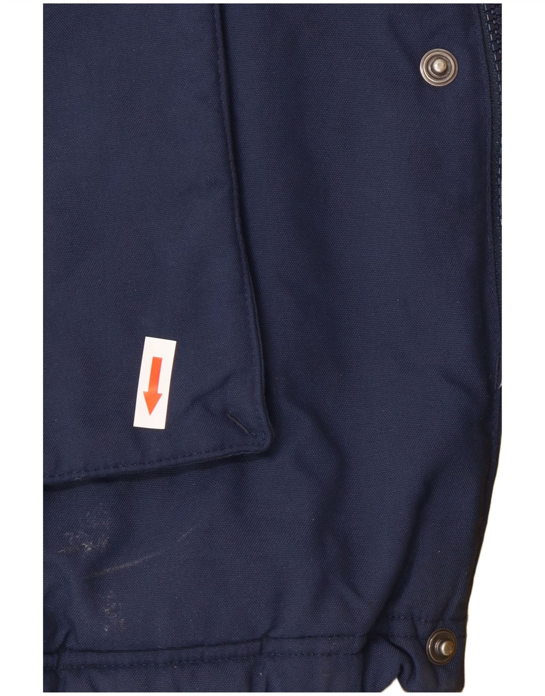 Casaco acolchoado com capuz masculino Adidas UK 40 grande poliéster azul marinho