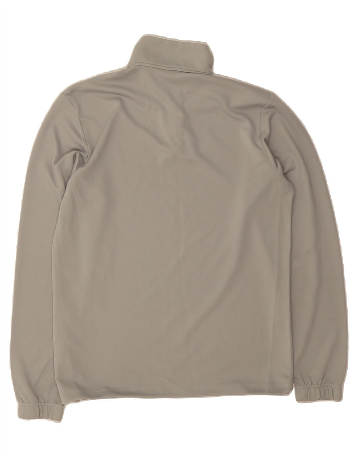 ADIDAS Mens Zip Neck Pullover Tracksuit Top Medium Grey Polyester Vintage Adidas and Second-Hand Adidas from Messina Hembry 