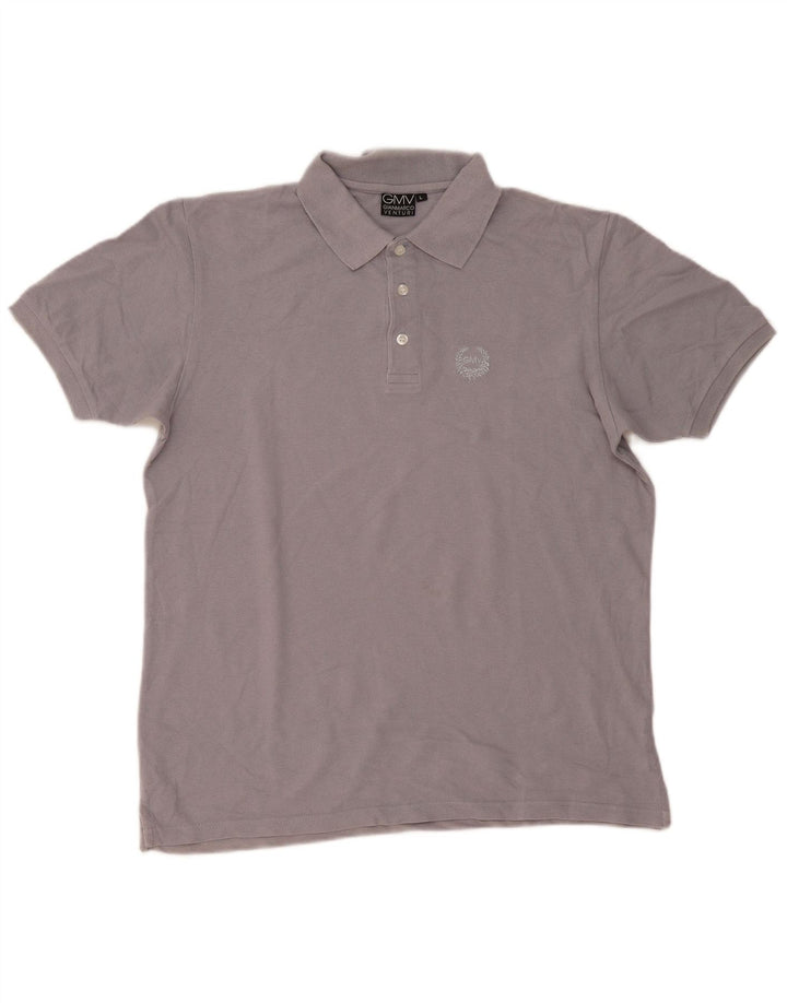 Camisa polo masculina Gianmarco Venturi grande cinza