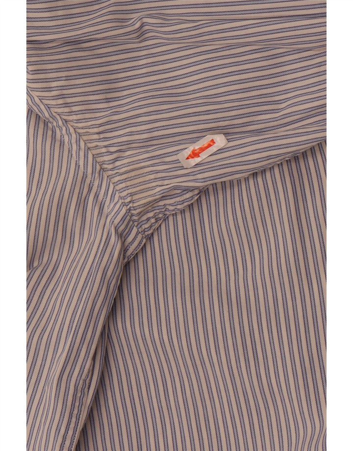 Camisa masculina Tommy Hilfiger grande listrada azul
