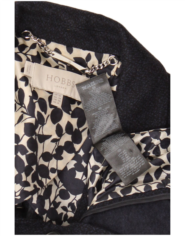 Jaqueta blazer feminina Hobbs com 1 botão UK 10 poliéster azul marinho pequeno