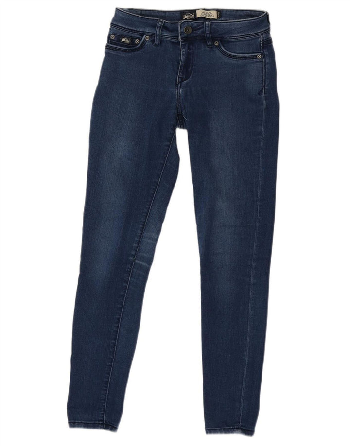Jeans jegging feminino SUPERDRY W26 L30 algodão azul