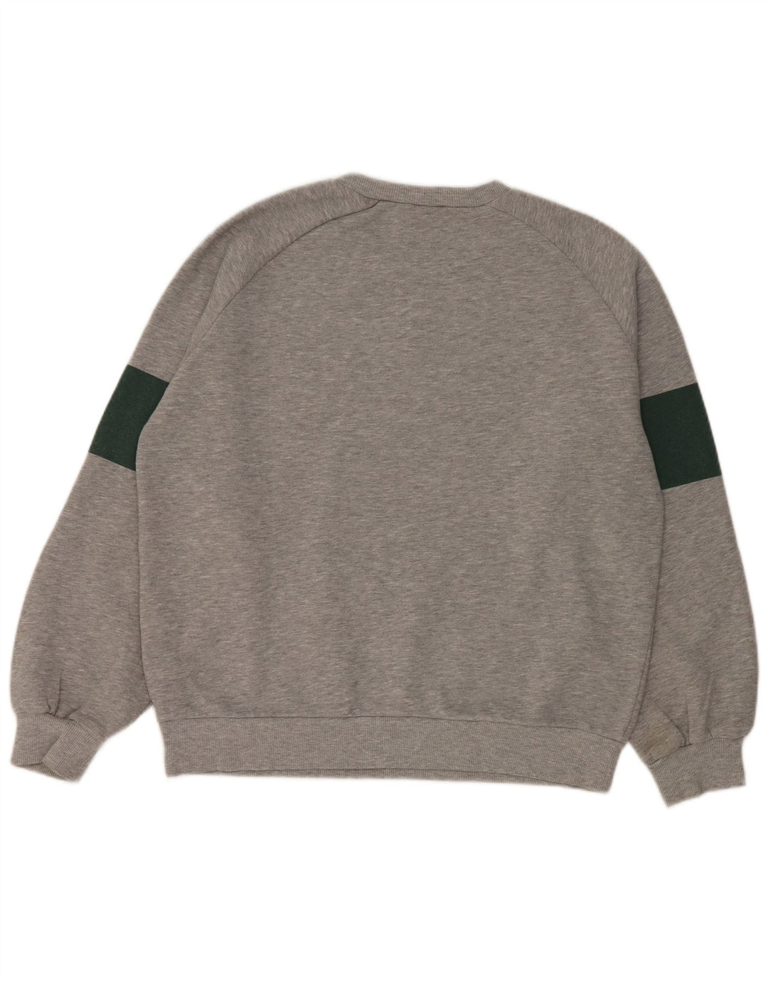 Zara moletom gráfico feminino jumper UK 14 poliéster cinza médio