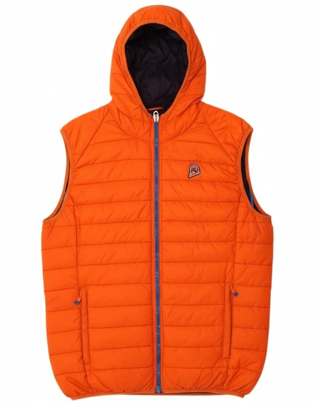 Jaqueta masculina acolchoada com capuz INVICTA UK 42 XL laranja poliamida