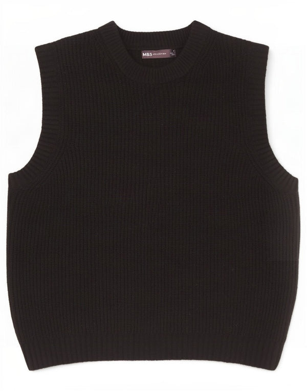 Regata masculina Marks & Spencer com colete médio de poliéster preto