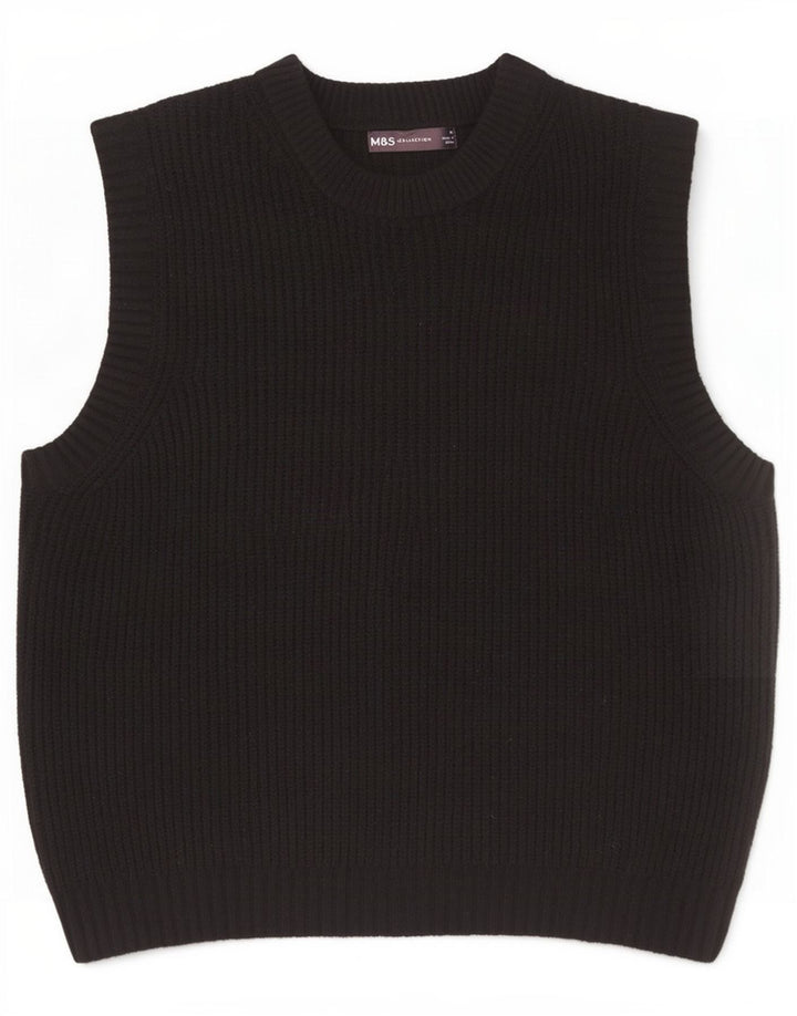 Regata masculina Marks & Spencer com colete médio de poliéster preto