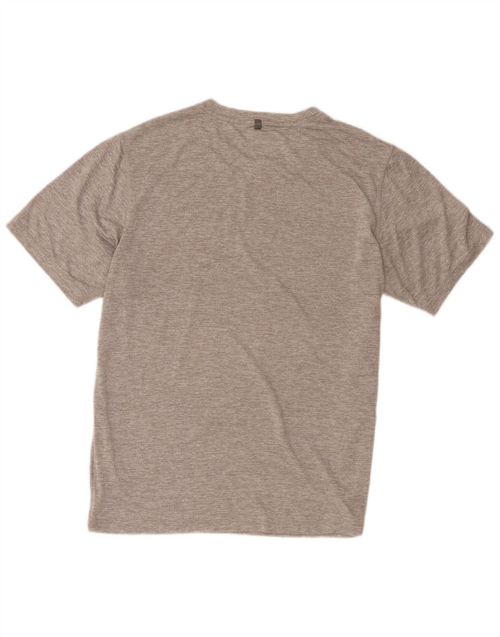 Camiseta masculina New Balance poliéster cinza médio