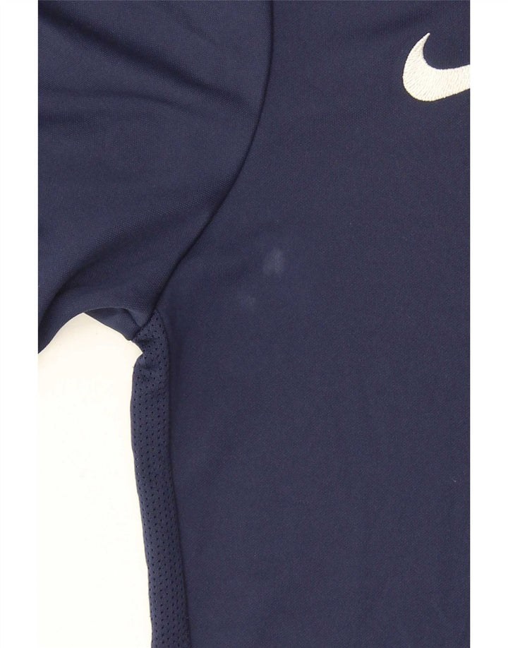 Camiseta Nike Masculina Dri Fit Top Pequeno Poliéster Azul Marinho
