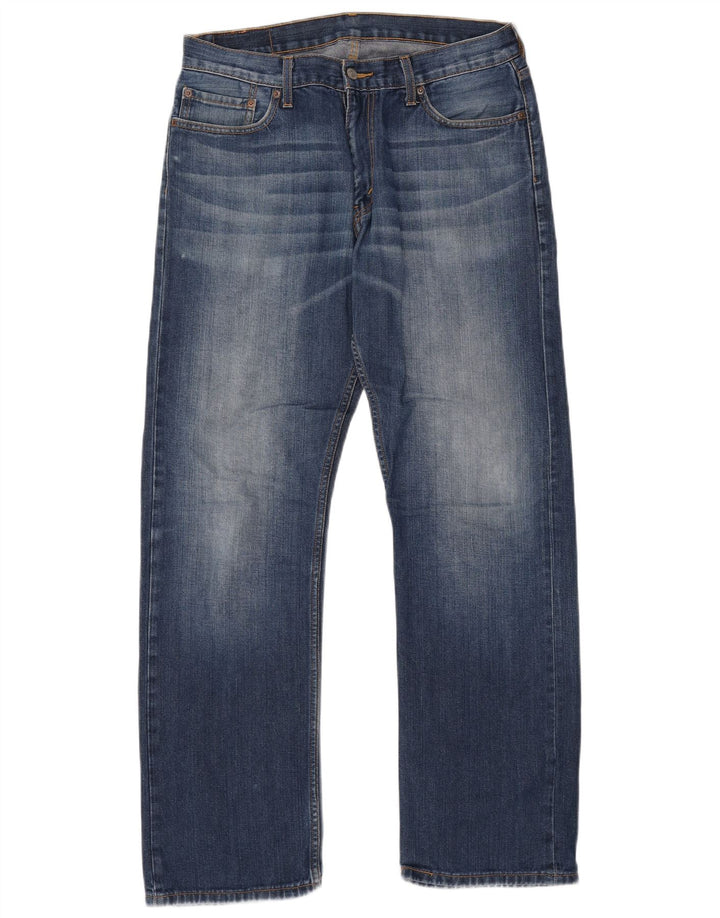 Levi's Masculino 514 Straight Jeans W36 L34 Azul Algodão
