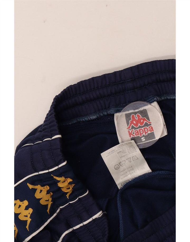 Shorts esportivos gráficos masculinos Kappa pequenos poliéster azul marinho