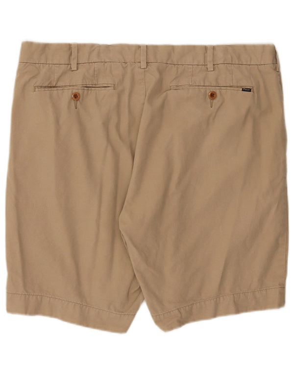 Polo Ralph Lauren Mens Chino Shorts W36 Grande Algodão Bege