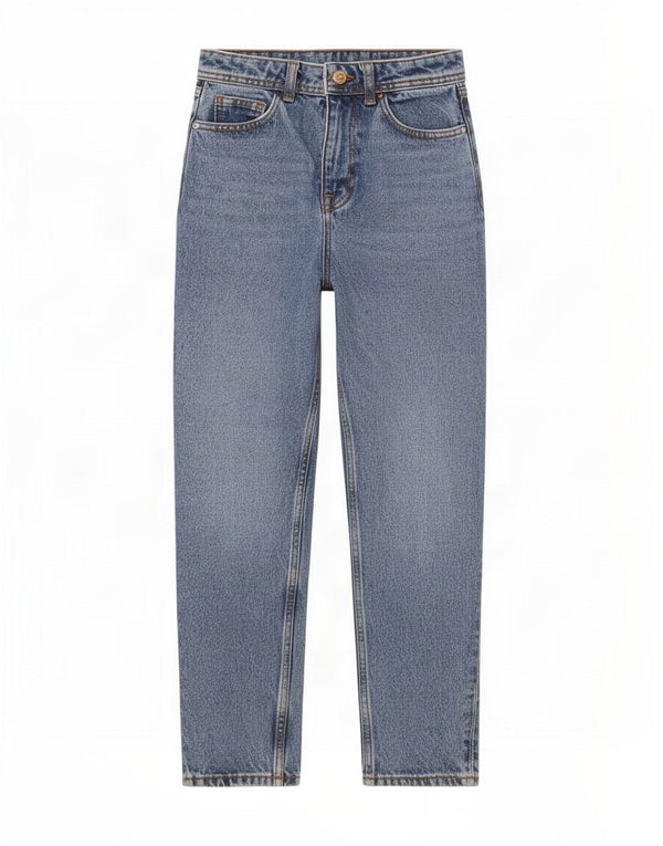 Calça jeans feminina cintura alta Zara EU 32 2XS W22 L27 azul algodão