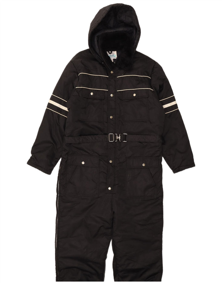 Macacão de esqui masculino com capuz Sears Work Leisure grande nylon preto