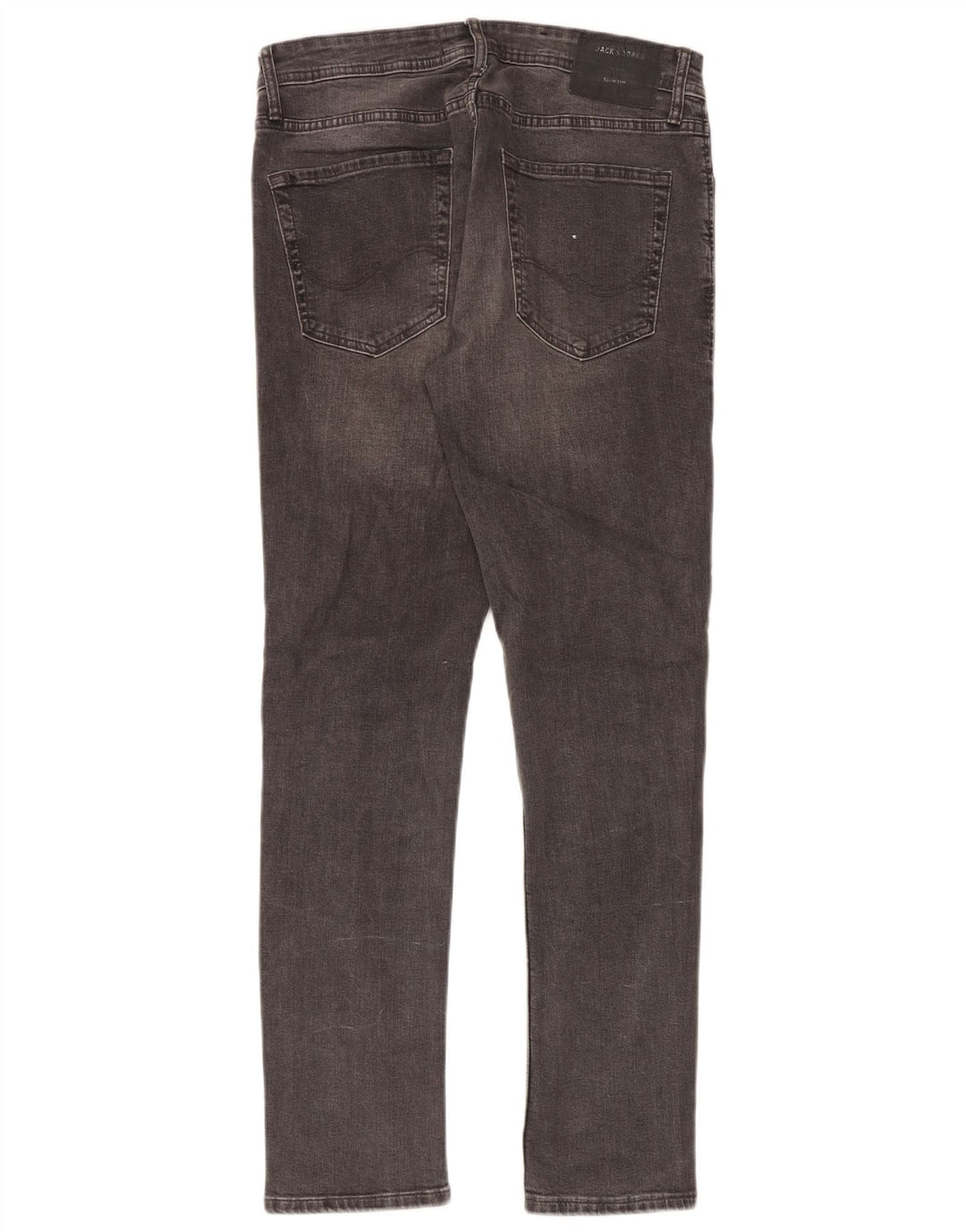 Jack & Jones Masculino GLENN Slim Jeans W32 L32 Cinza Algodão