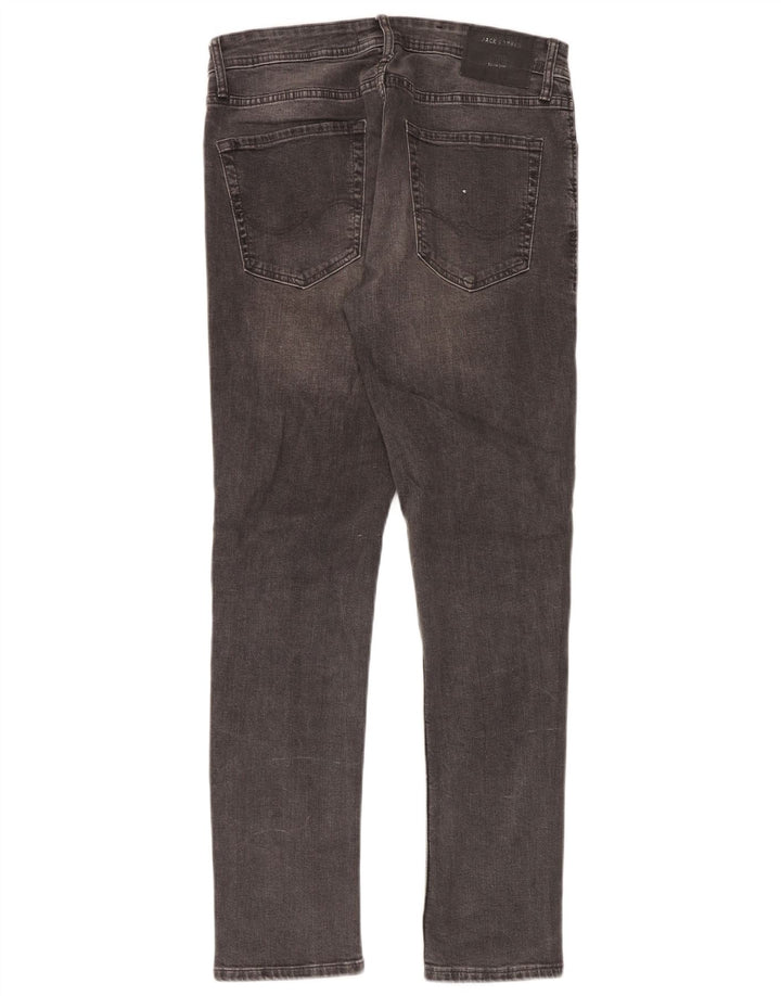 Jack & Jones Masculino GLENN Slim Jeans W32 L32 Cinza Algodão