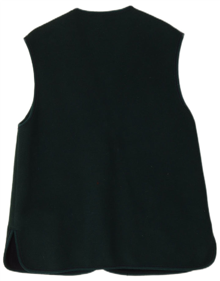 Colete feminino Arber Strickmoden UK 18 XL lã verde