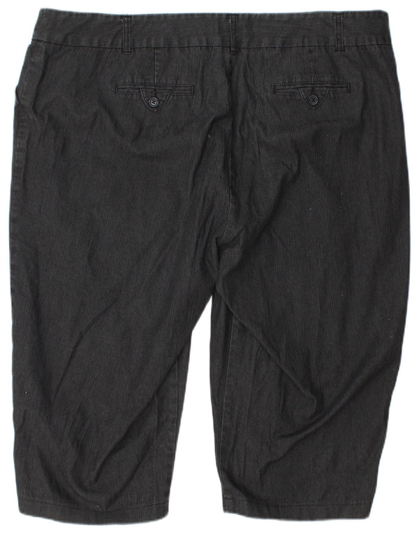 Shorts feminino Marks & Spencer Autograph Chino UK 20 2XL W40 algodão cinza