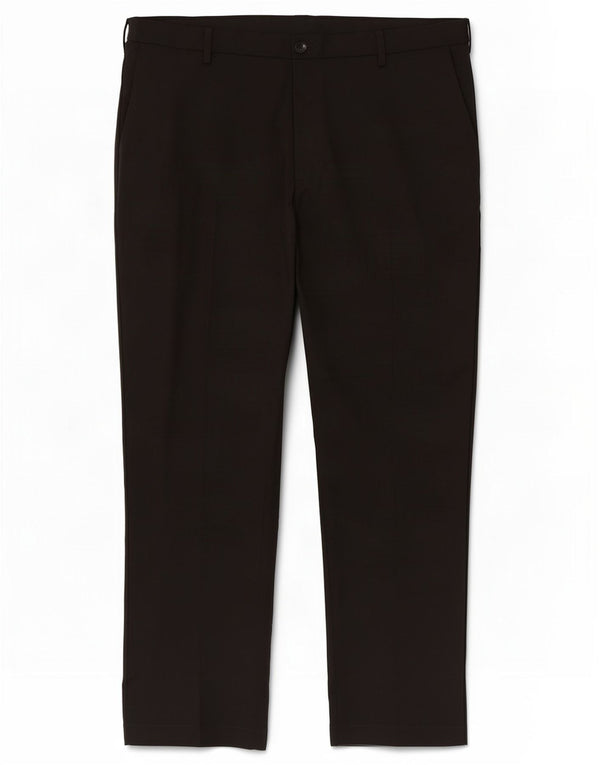 Calça casual masculina Marks & Spencer de ajuste regular W44 L31 poliéster preto