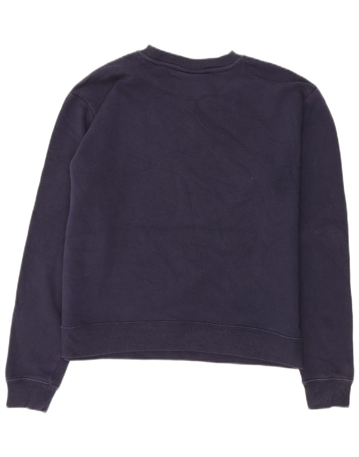 FILA Suéter oversized feminino UK 16 grande algodão azul marinho