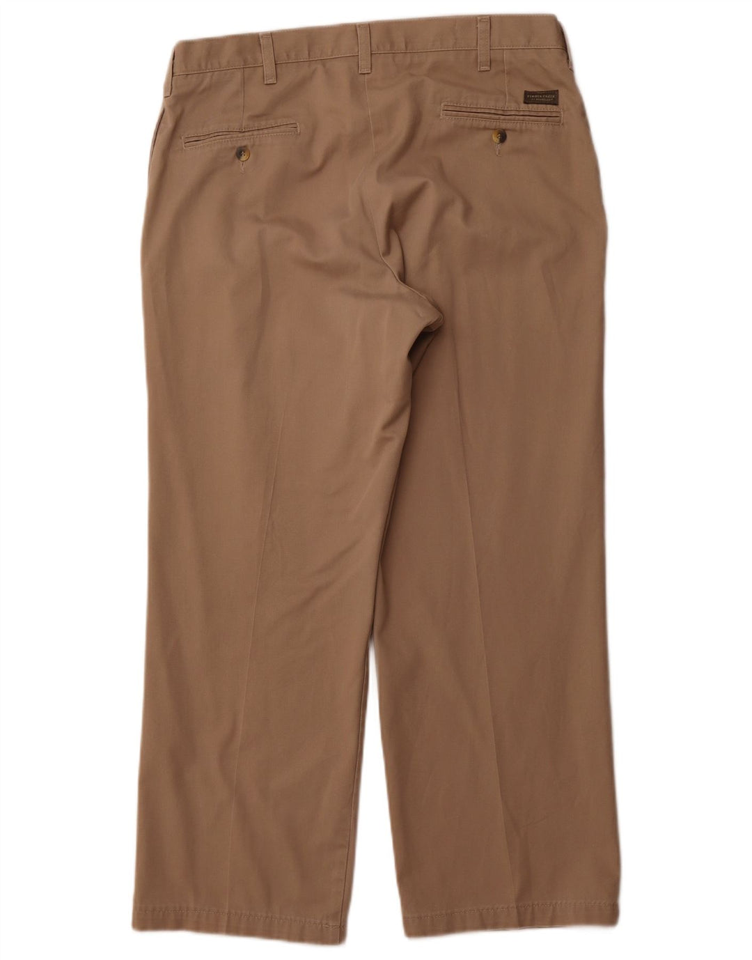 Calça chino reta masculina WRANGLER Timber Creek W36 L29 algodão marrom