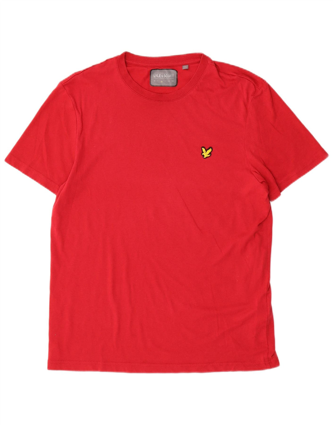 Lyle & Scott Camiseta masculina de poliéster vermelho médio