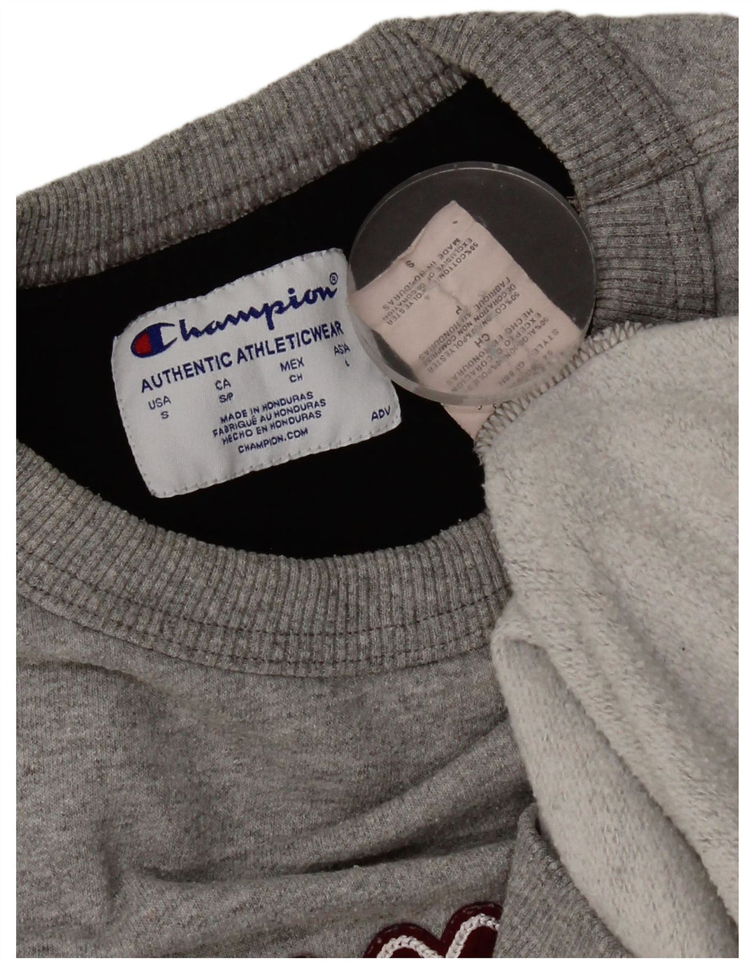 Champion moletom masculino gráfico jumper pequeno algodão cinza