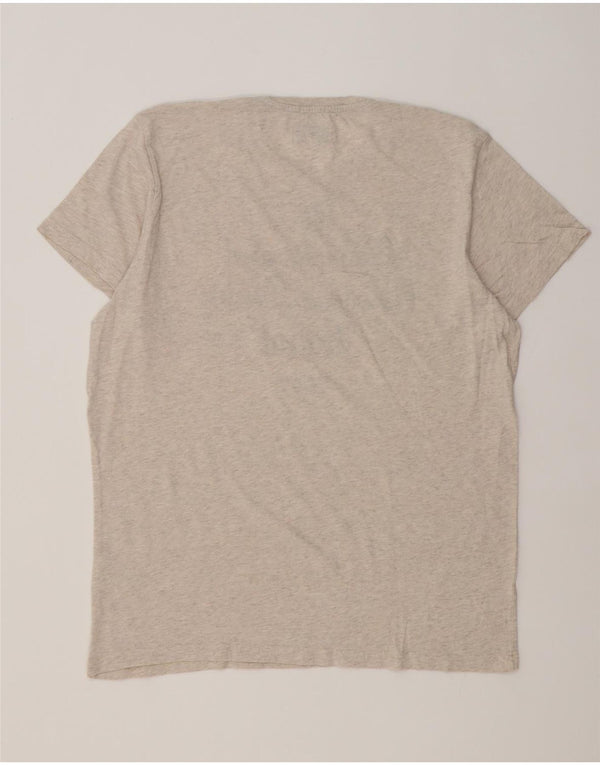 Camiseta masculina Wrangler Regular Graphic Top XL algodão manchado bege