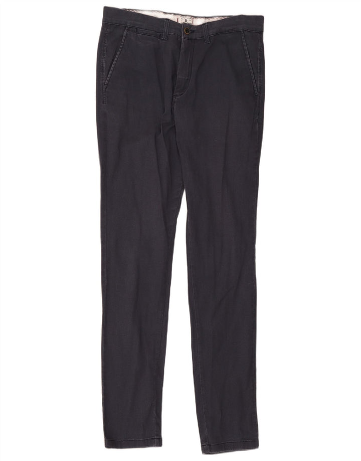 Jack & Jones Mens Marco Slim Chino Trousers W33 L36 Navy Blue Polyester