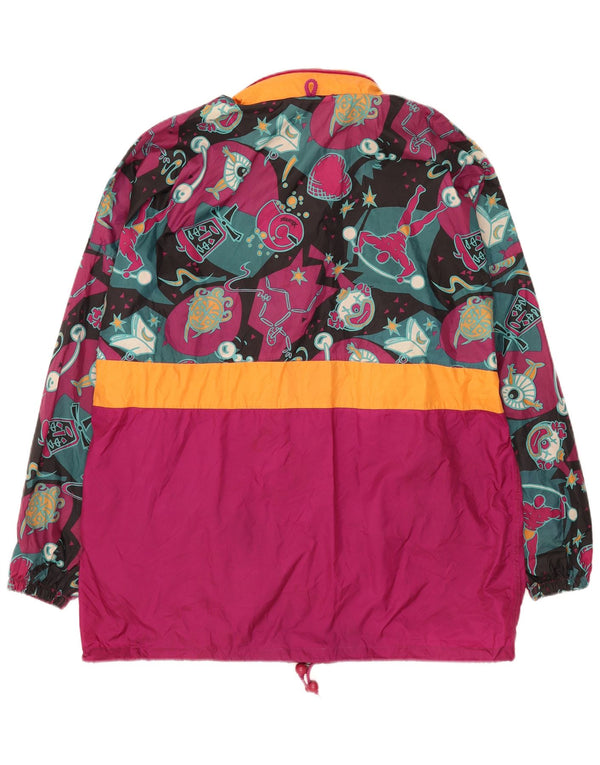 Capa de chuva masculina com capuz J Jeantex UK 40 grande geométrica multicolorida