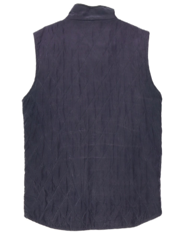Colete acolchoado masculino Conte of Florence UK 38 poliéster azul marinho médio