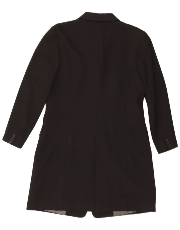 Jaqueta blazer feminina Zara Longline 4 botões EU 44 XL preto poliéster