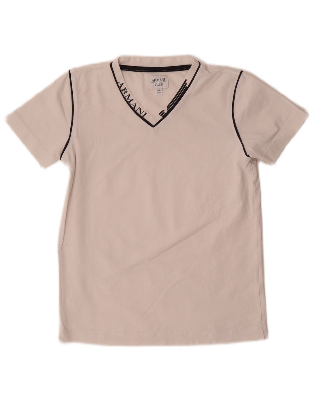 Camiseta gráfica Armani Boys Top 9-10 anos branco