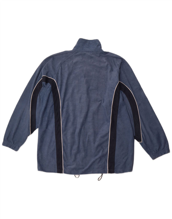 ASICS Mens Velvet Tracksuit Top Jacket XL azul marinho Colourblock