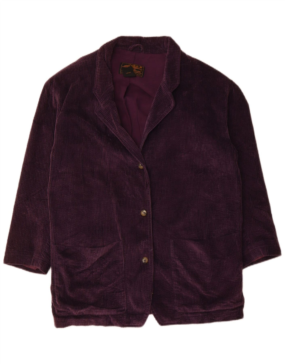 Jaqueta blazer feminina grande de 3 botões EDDIE BAUER Reino Unido 10 pequena Borgonha