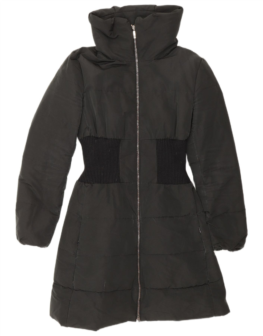 Casaco acolchoado feminino MONCLER tamanho 1 pequeno poliéster preto inverno