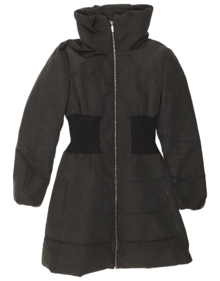 Casaco acolchoado feminino MONCLER tamanho 1 pequeno poliéster preto inverno