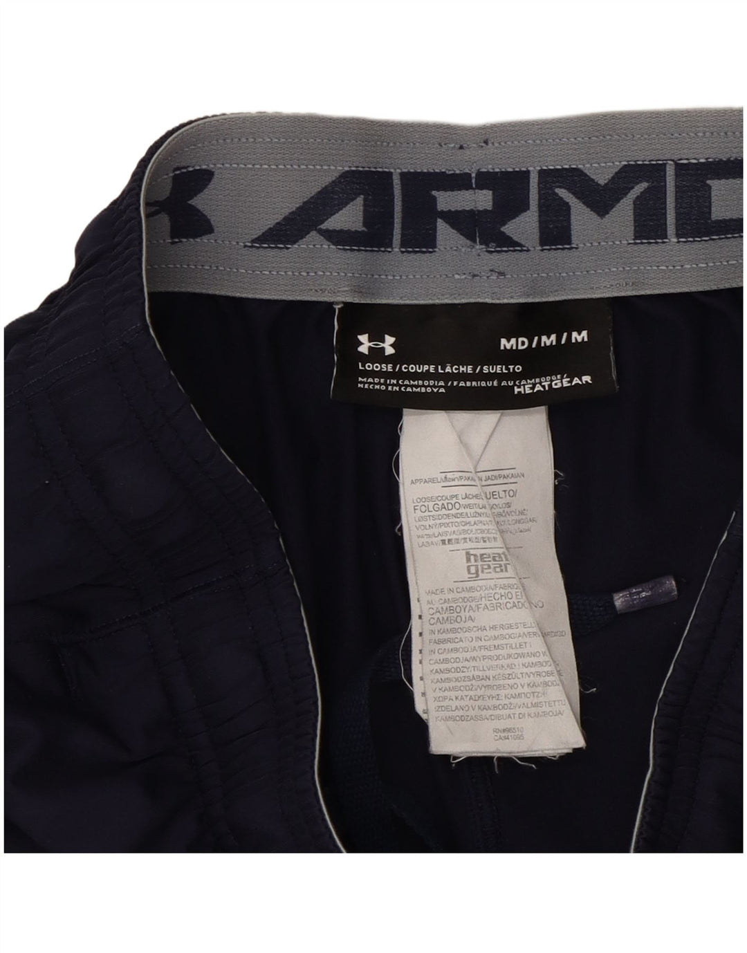 Under Armour Mens Heat Gear Sport Shorts Médio Poliéster Azul Marinho