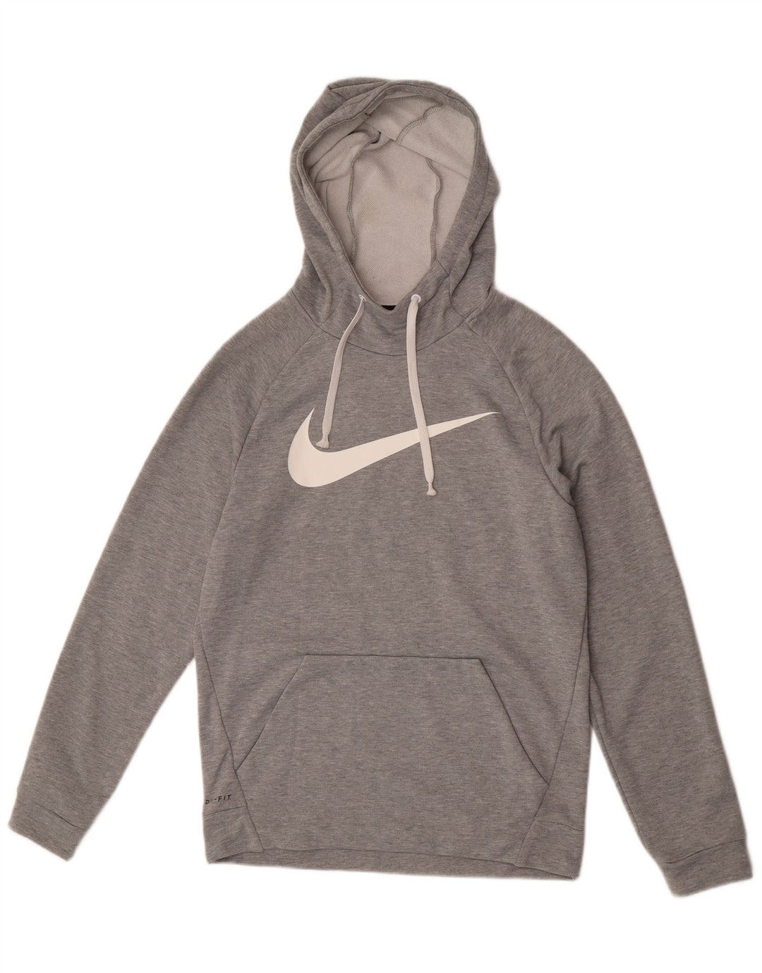 Suéter Nike Masculino Dri Fit Graphic com capuz pequeno cinza salpicado