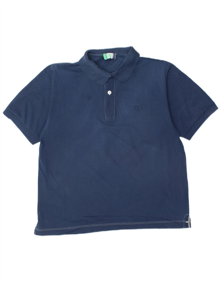 Camisa pólo masculina SERGIO TACCHINI média azul marinho