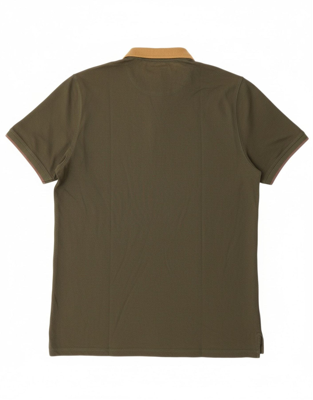 Camisa polo masculina MASSIMO DUTTI de ajuste casual XL algodão cáqui