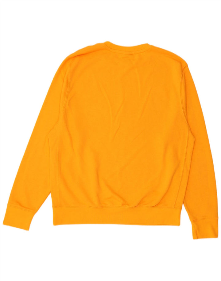 Nike Mens Moletom Jumper Médio Algodão Laranja