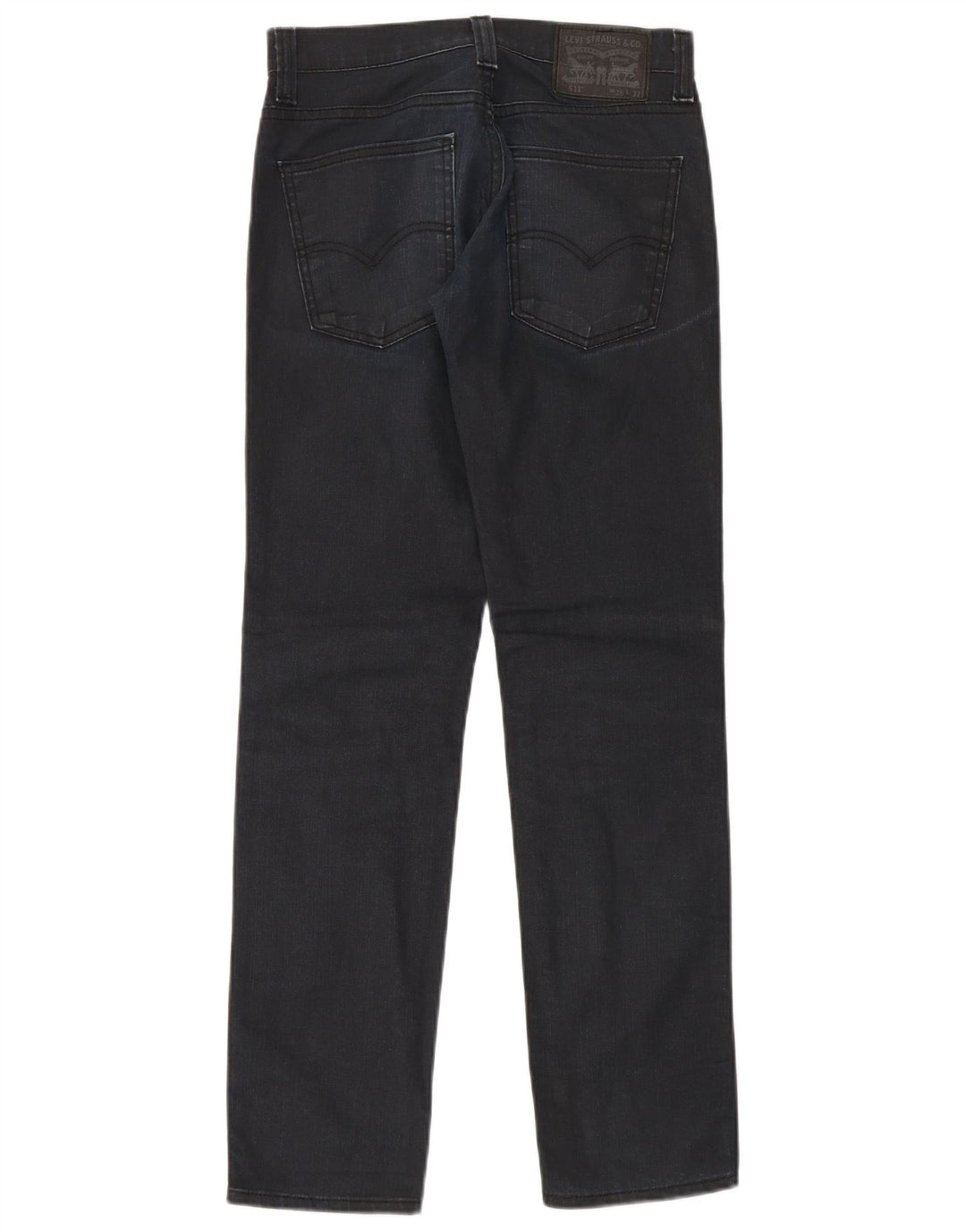 Levi's Masculino 511 Slim Jeans W28 L32 Azul Marinho Algodão