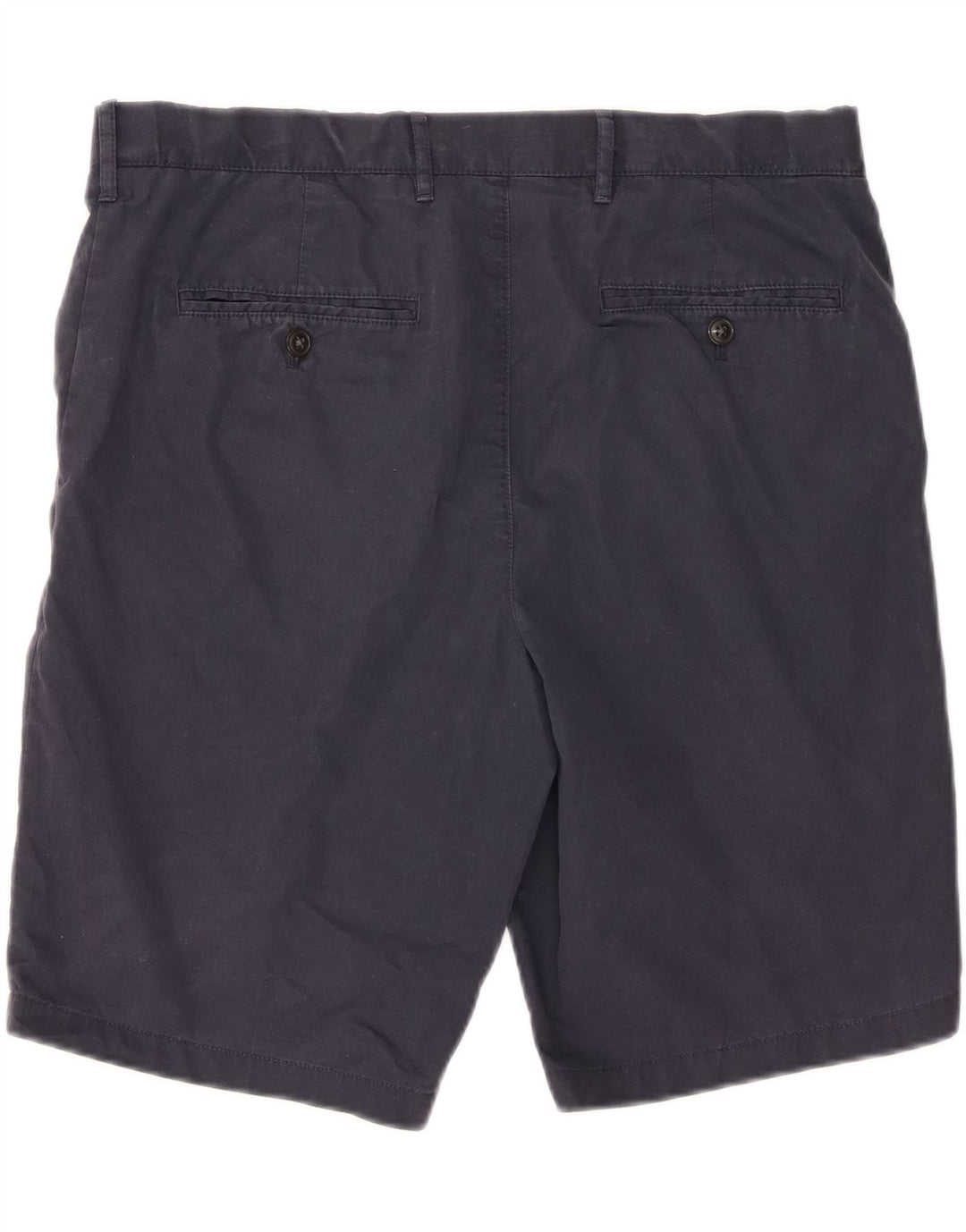 Shorts chino masculino Marks & Spencer W34 grande algodão azul marinho