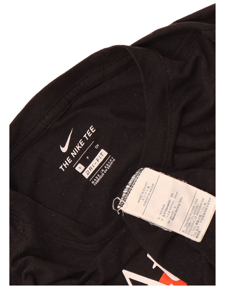 Camiseta Nike Masculina Dri Fit Graphic Top Pequeno Poliéster Preto