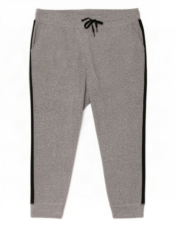 Calça de treino feminina Marks & Spencer Joggers UK 22 3XL cinza manchado