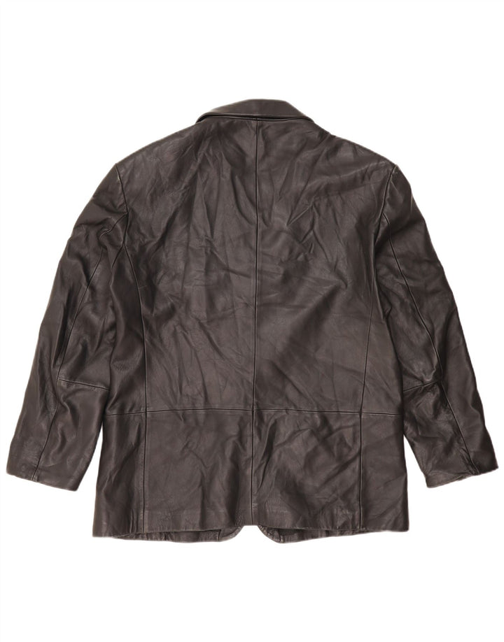 Jaqueta blazer masculina de 3 botões Marks & Spencer Reino Unido 40 grande preta