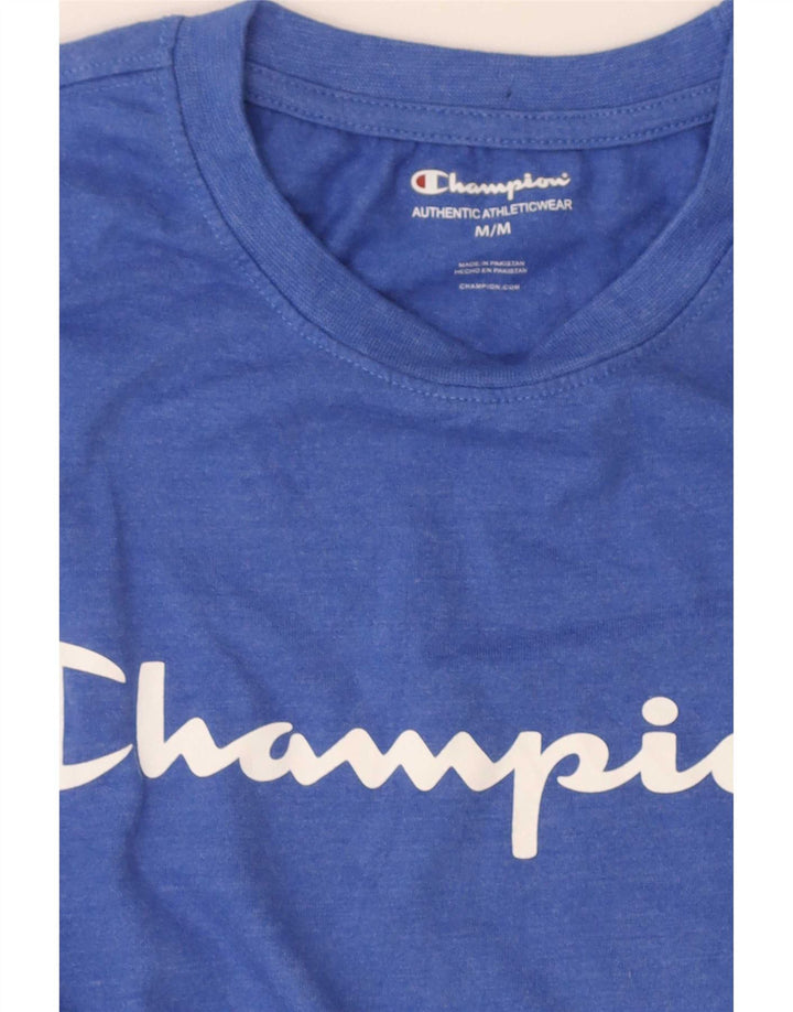 Camiseta Champion Masculina Regular Graphic Top Azul Médio