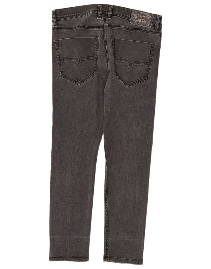 Jeans Slim Masculino Diesel W30 L27 Algodão Cinza