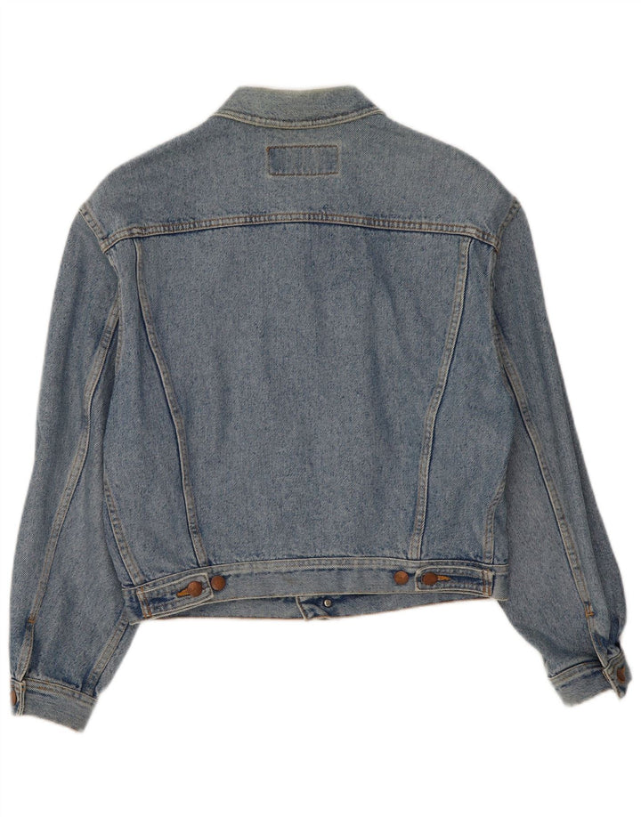 Jaqueta jeans masculina Wrangler UK 36 pequena azul